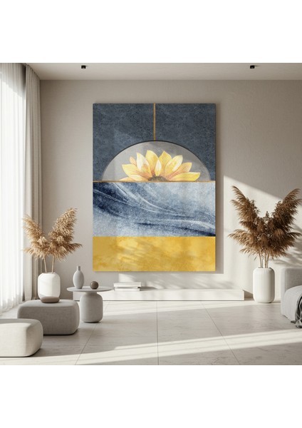 Ayçiçeği ve Soyut Desenler Tablosu fırsatları