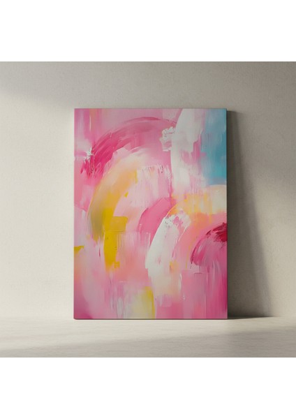 Soyut Pembe Tonları Akrilik Tablo fiyatları