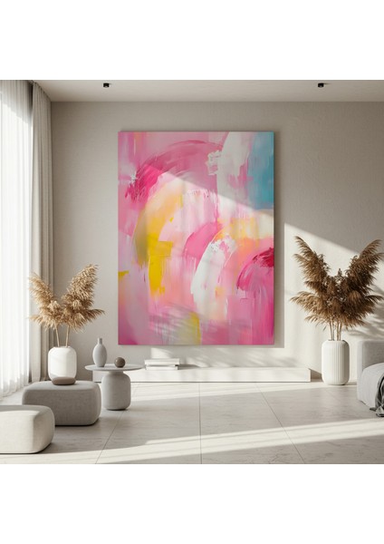 Soyut Pembe Tonları Akrilik Tablo fırsatları