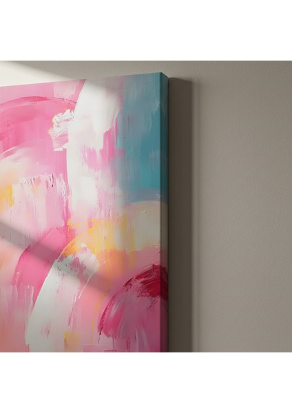 Soyut Pembe Tonları Akrilik Tablo indirimleri