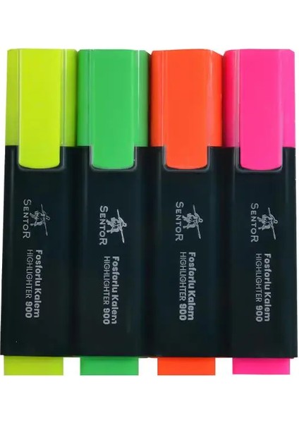 Fosforlu Kalem Sarı ve Pembe Renk