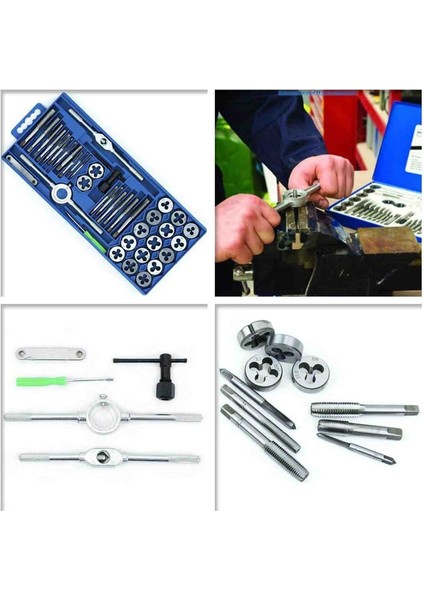 40 Parça Pafta Kılavuz Seti (Plastik Kutulu) Pafta fiyatları