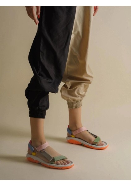 Cırtlı Kaymaz Termo Taban Spor Sandalet Renkli