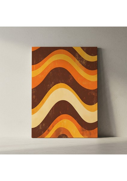 Retro Dalgalar Soyut Sanat Tablosu fiyatları