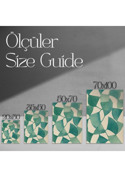 Soyut Yeşil Tonları Tablosu modelleri