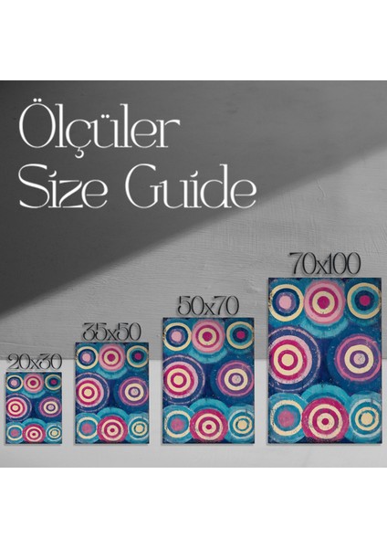 Soyut Çemberler Dekoratif Tablo modelleri