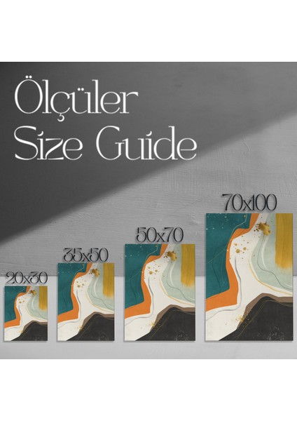 Soyut Desenler ve Altın Detaylar Tablosu modelleri