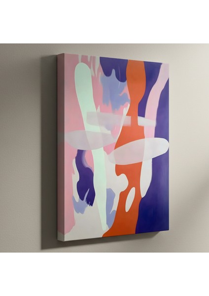 Soyut Pembe Tonları Duvar Tablosu