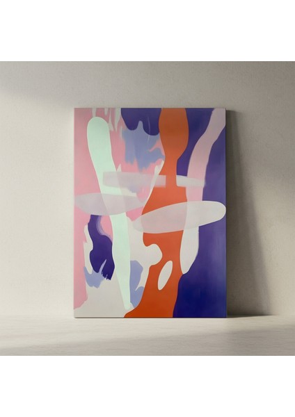 Soyut Pembe Tonları Duvar Tablosu fiyatları