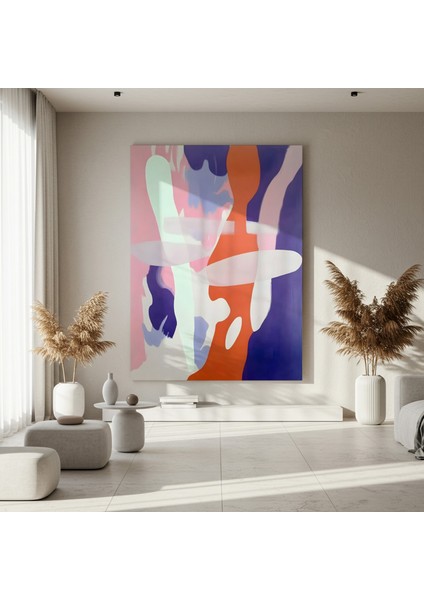 Soyut Pembe Tonları Duvar Tablosu fırsatları