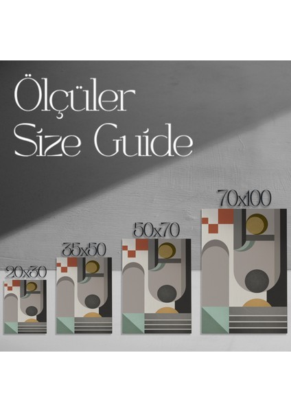 Soyut Geometrik Desen Tablosu modelleri