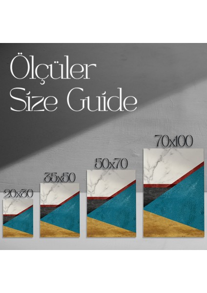 Soyut Geometrik Desen Tablosu modelleri