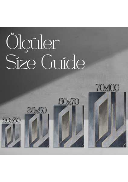 Soyut Geometrik Desen Tablosu modelleri