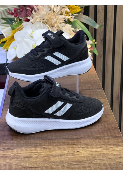 Çocuk Ortopedik Su Geçirmez Spor Ayakkabı-Siyah-Beyaz fiyatları