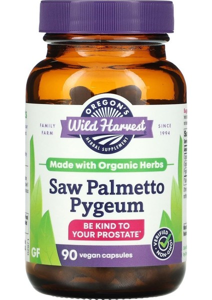 Saw Palmetto Pygeum Vitamin Cüce Palmiye Afrika Eriği Organic Nettle Root Serenoa Repens