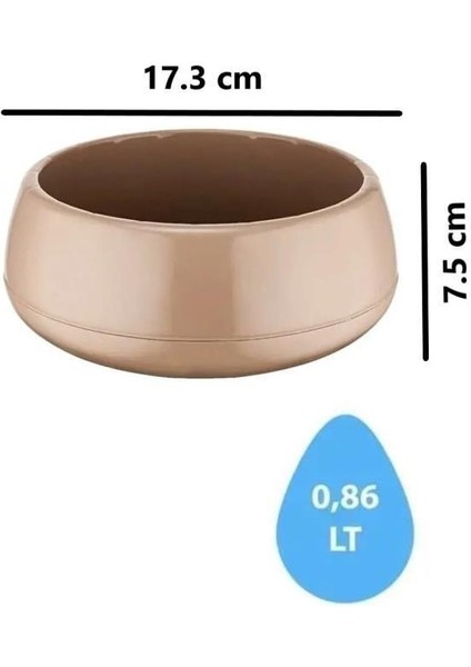 So-Eas1 Elvan Arajman Sukulent Kaktüs Saksı 0.86 Lt Mocha 6 Adet fiyatları