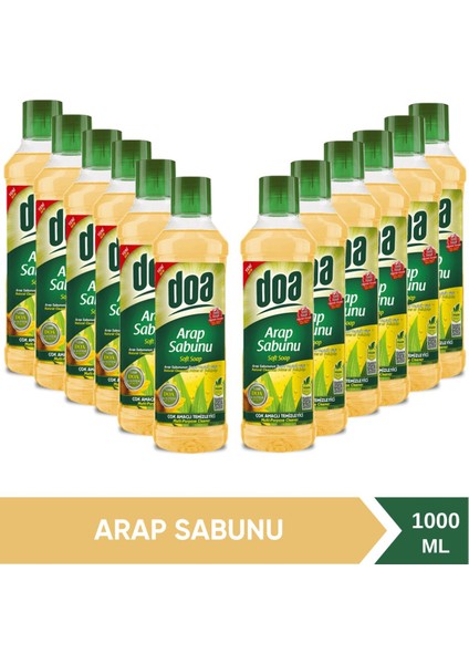 Çok Amaçlı Temizleyici Arap Sabunu 1000 ml X12 Adet fiyatları