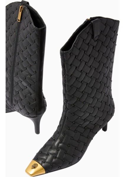 Regent Crystal 65 Siyah Deri Bot, Şık ve Zarif Bilek Botu fiyatları