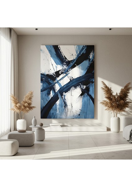 Soyut Mavi Akrilik Tablo fırsatları