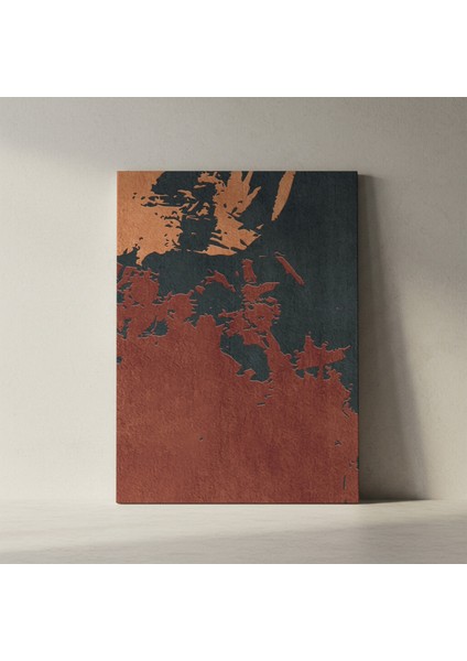 Soyut Metalik Dokulu Sanat Tablosu fiyatları