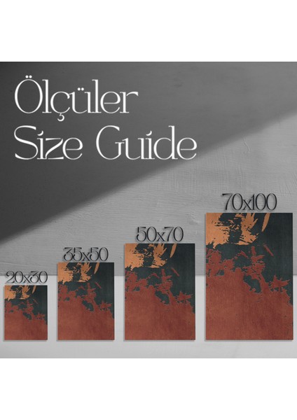 Soyut Metalik Dokulu Sanat Tablosu modelleri