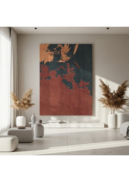 Soyut Metalik Dokulu Sanat Tablosu fırsatları