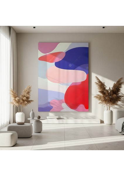 Soyut Pembe Tonları Modern Sanat Tablosu fırsatları