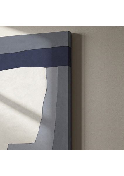 Soyut Mavi ve Gri Tonlar Soyut Tasarım Tablosu indirimleri