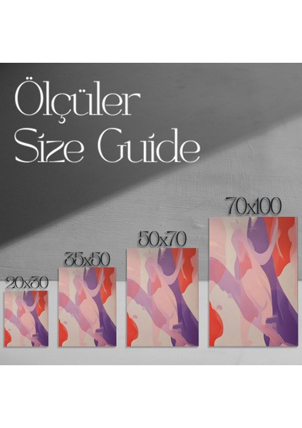 Soyut Pembe Tonları Duvar Tablosu modelleri