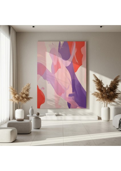 Soyut Pembe Tonları Duvar Tablosu fırsatları