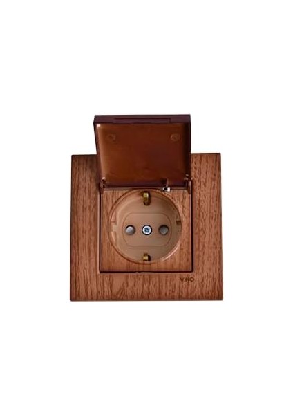 Novella Ceviz Kapaklı Topraklı Priz Vakumlu Paket Çarpma Karşıtı Çabuk Bağlantı