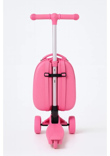 Valiz - Scooter Valiz - Wexta Heybee Serisi Çıkarılabilir Sırt Çantalı Pembe Scooter modelleri