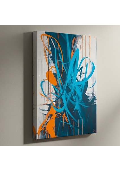 Soyut Mavi ve Turuncu Enerji Tablosu