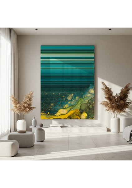 Soyut Yeşil Tonları Akrilik Tablo fırsatları