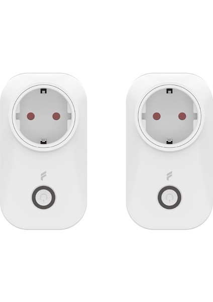 Akım Korumalı Priz 2'li Set (16 Amper), Wifi, Uzaktan Kontrol, Enerji Tüketim Takibi