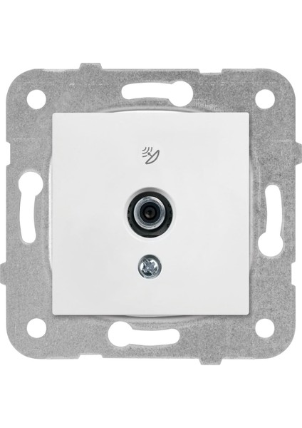 Karre/mer Beyaz Uydu Prizi F Kon-Sonlu Mekaniz+Düğ