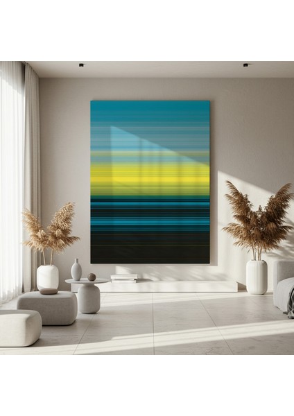 Soyut Yeşil Tonları Tablosu fırsatları