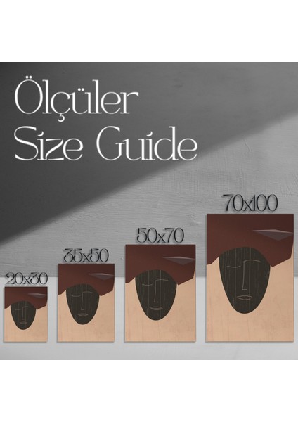 Soyut Minimalist Yüz Tablosu modelleri