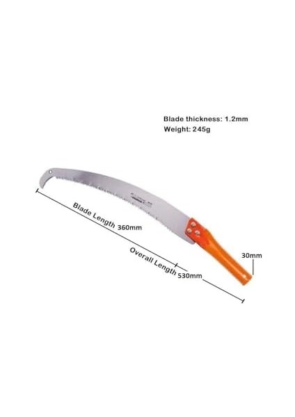 Yüksek Ağaç Dalı Budama Çalı Kesme El Testeresi Sırık Sap Takılabilir Tepe Testeresi (Sapsiz) modelleri