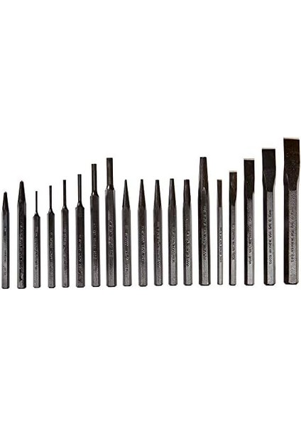 Tools 61019 Zımba ve Keski Seti, Siyah Oksit Kaplama, 19 Parça fiyatları