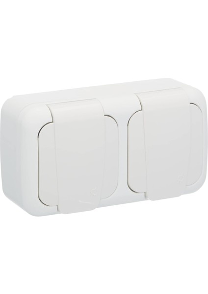 Palmiye Beyaz Top Priz Çabuk Bağlantı Komb Y