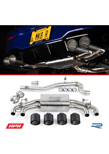 Golf Mk8 R Catback Egzoz Sistemi CBK0052