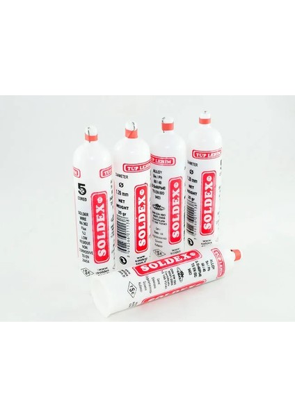 Tüp Lehim 1,2 mm 25 gr - 5 Kanallı, Sn:60 / Pb:40
