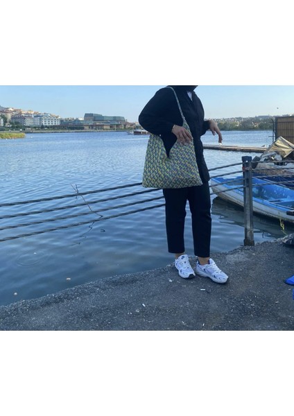 El Yapımı Örgü Çanta ( Karışık Ebrulu Ip ) fiyatları