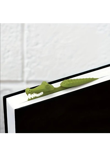 Timsah Kitap Ayracı | Eğlenceli Çocuk ve Yetişkin Kitap Belirleyici | 9,5 cm x 2,6 cm modelleri