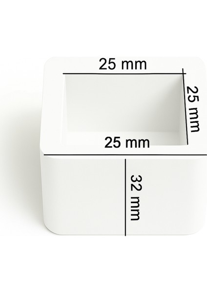 4 Adet Beyaz Pvc Kare Masa Sandalye Pabuç – 2,5 cm Uyumlu Kaydırmaz Zemin Koruyucu fiyatları