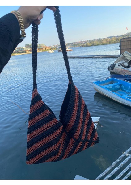 El Yapımı Örgü Çanta ( Mumlu Ip ) modelleri