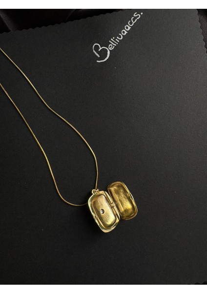 Çelik Altın ve Gümüş Açılır Kapanır Kolye modelleri