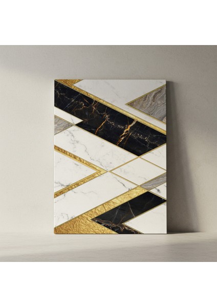 Soyut Geometrik Mermer Desenli Tablo fiyatları