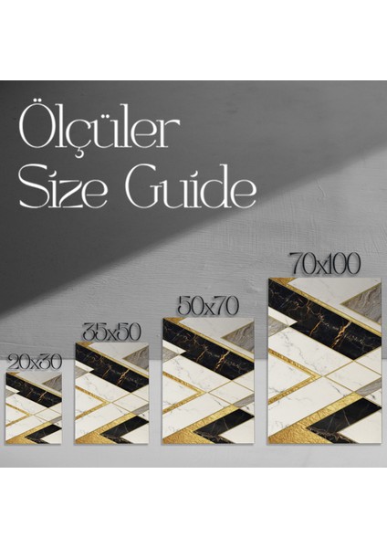 Soyut Geometrik Mermer Desenli Tablo modelleri